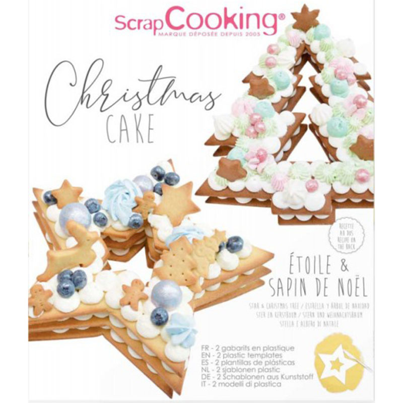  Foto zu Schablone Weihnachtsstern Weihnachtsbaum 2 Teile 