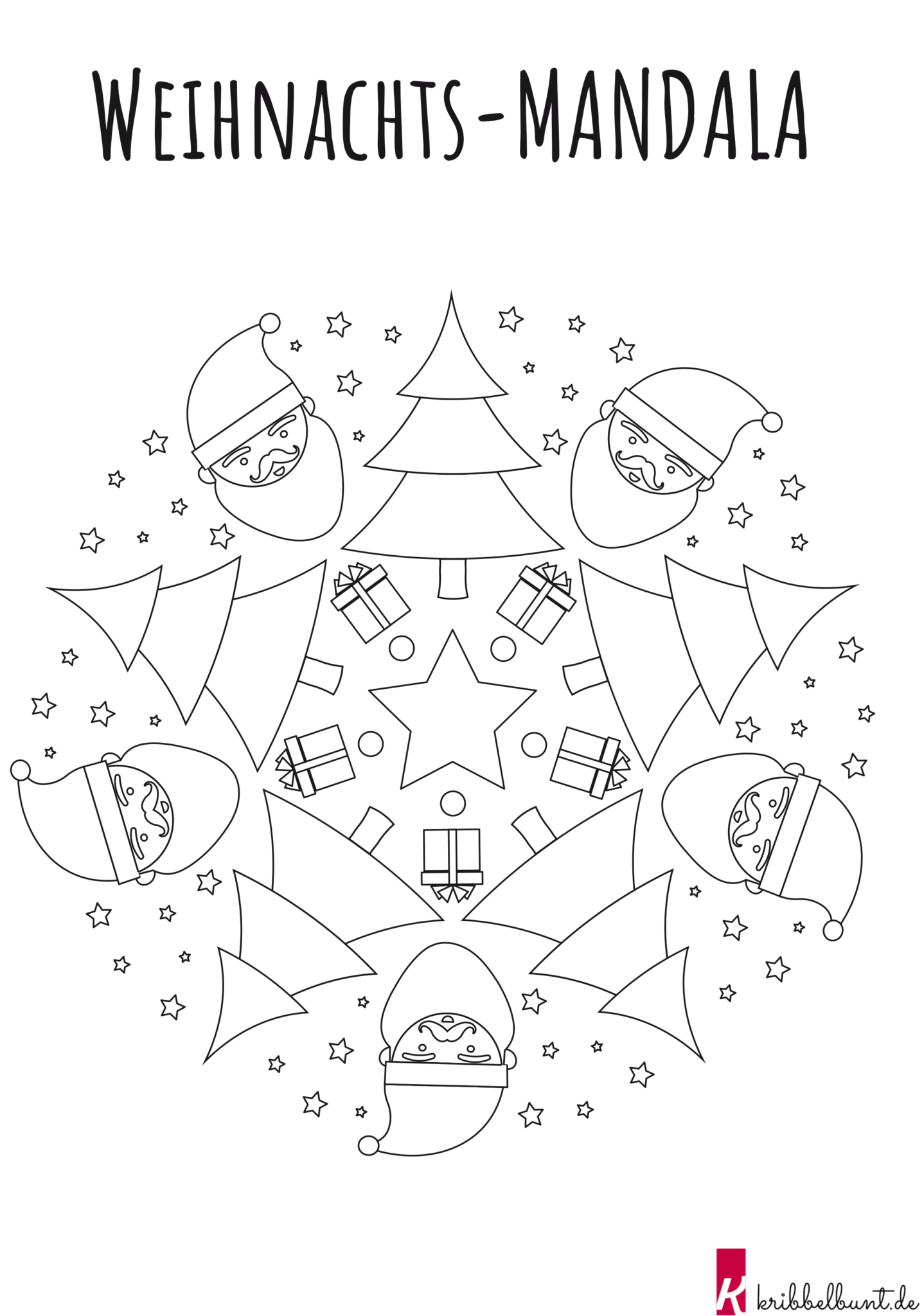  Mandalas Weihnachten » Weihnachtsmandalas 