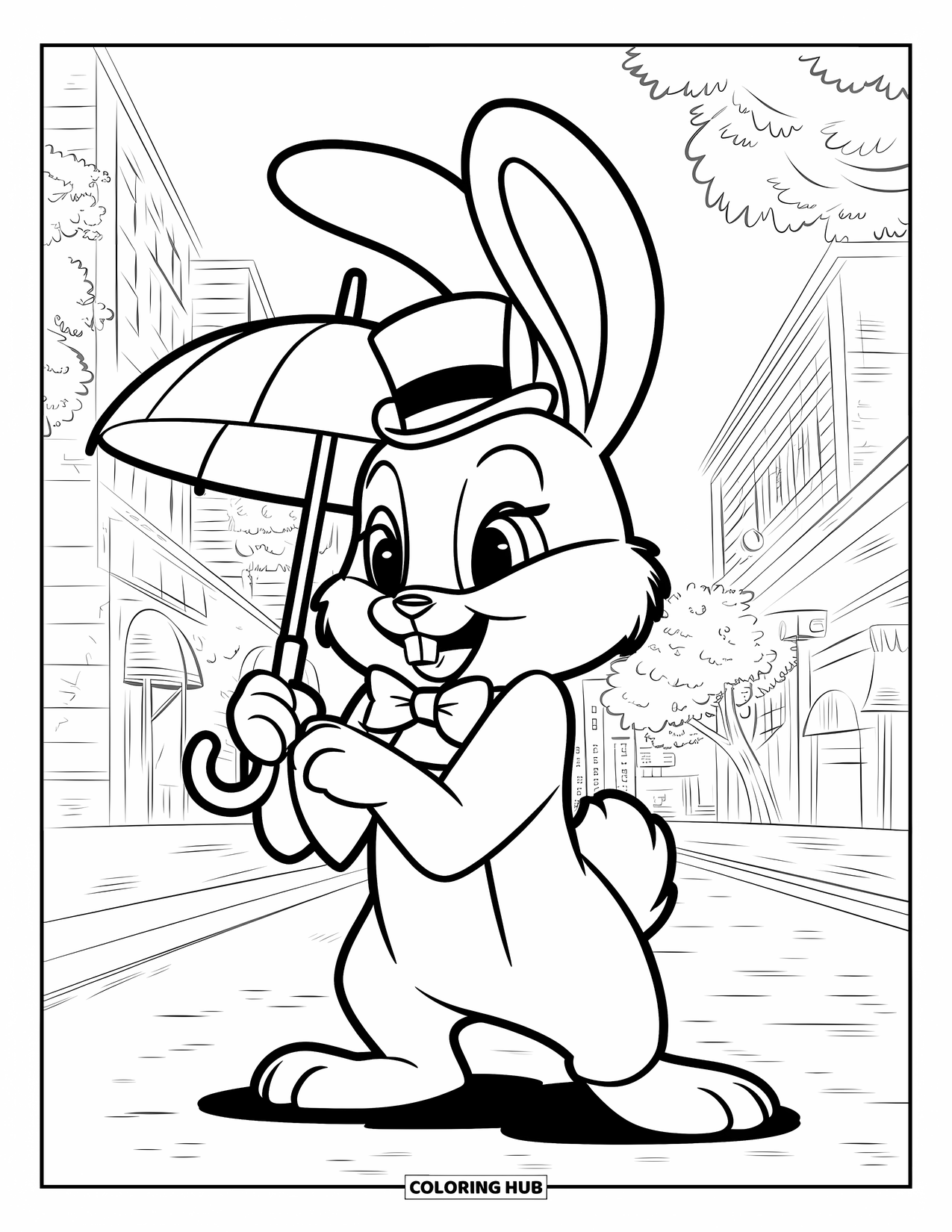  115+ Hasen Ausmalbilder für Kinder & Erwachsene (Kostenlose PDFs zum 