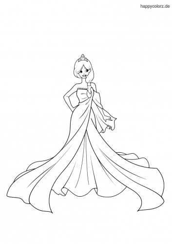  24 Ausmalbilder Prinzessin Kleider Top Model 