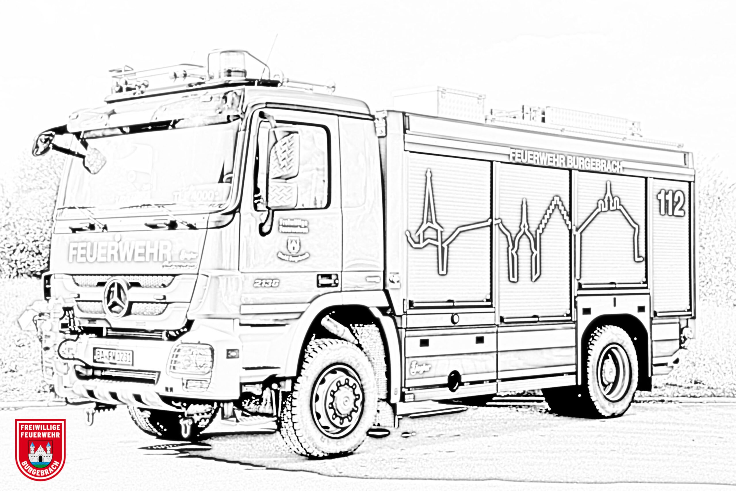  Ausmalbilder Feuerwehr Zum Ausdrucken Motiv 