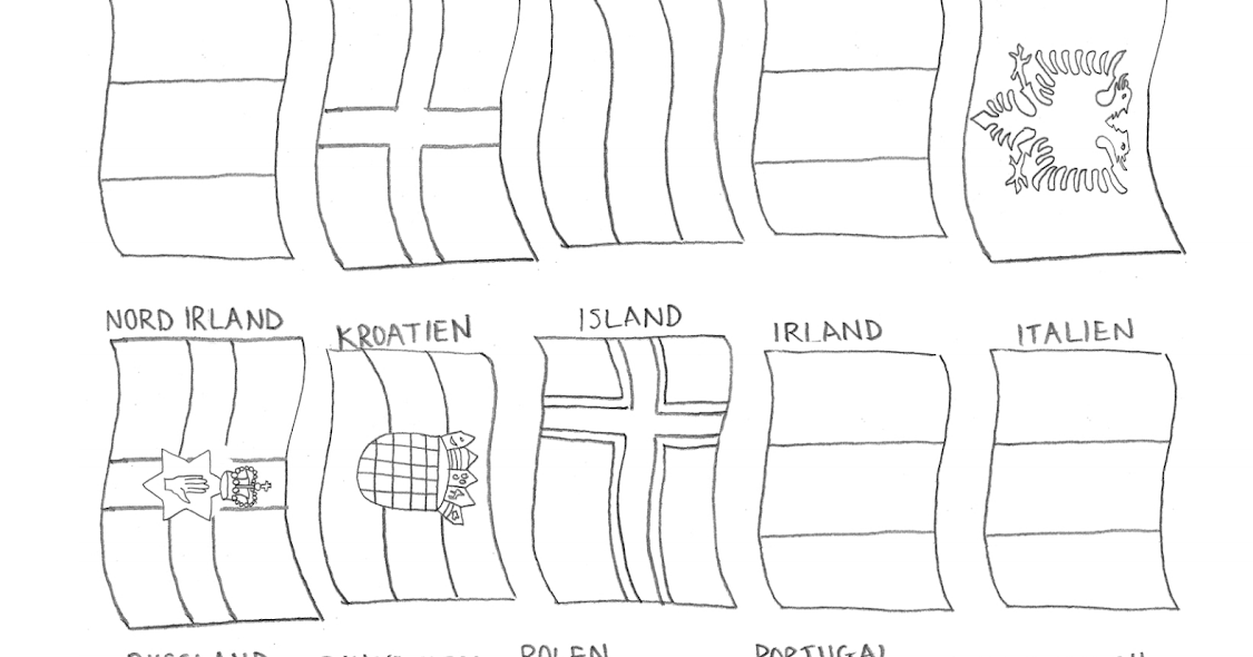  WM Flaggen Zum Ausmalen - Ausmalbilder Flaggen - Ausmalbilder Illustration 
