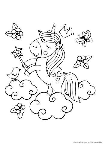  Ausmalbilder Einhörner Zum Ausdrucken 