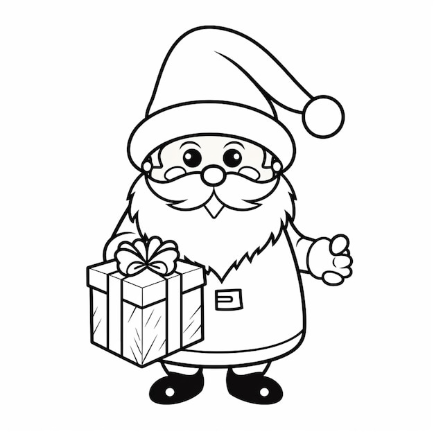  Foto zu Weihnachtsmann Cartoon Zum Ausmalen Bilder - Kostenloser Download auf 