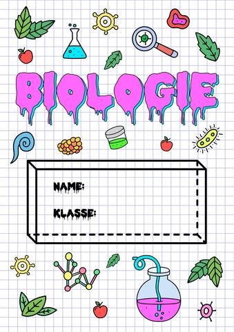  Gestalte dein individuelles Biologie Deckblatt - kreativ und kostenlos Motiv 