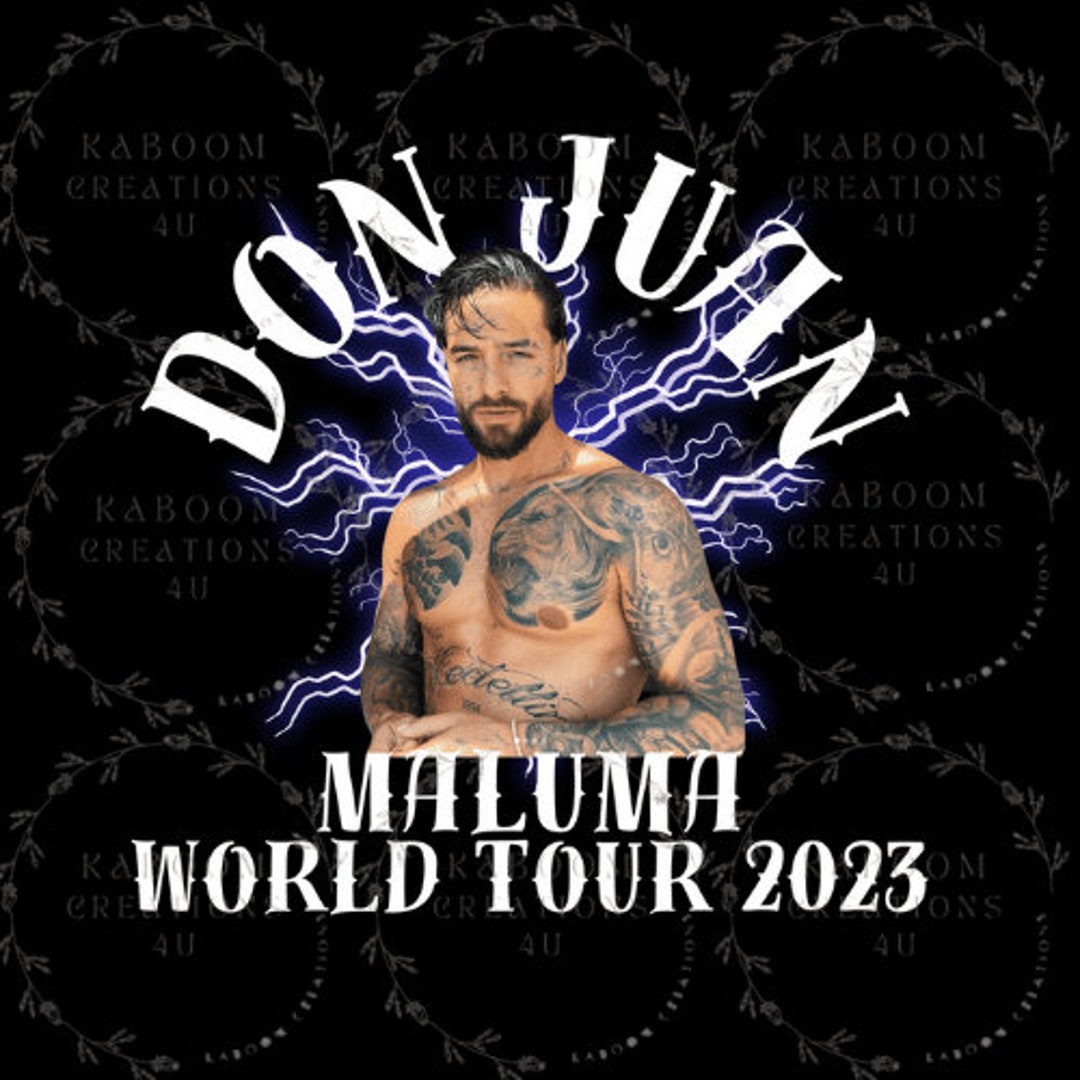  Maluma 2023 Tour Design - Etsy Motiv 