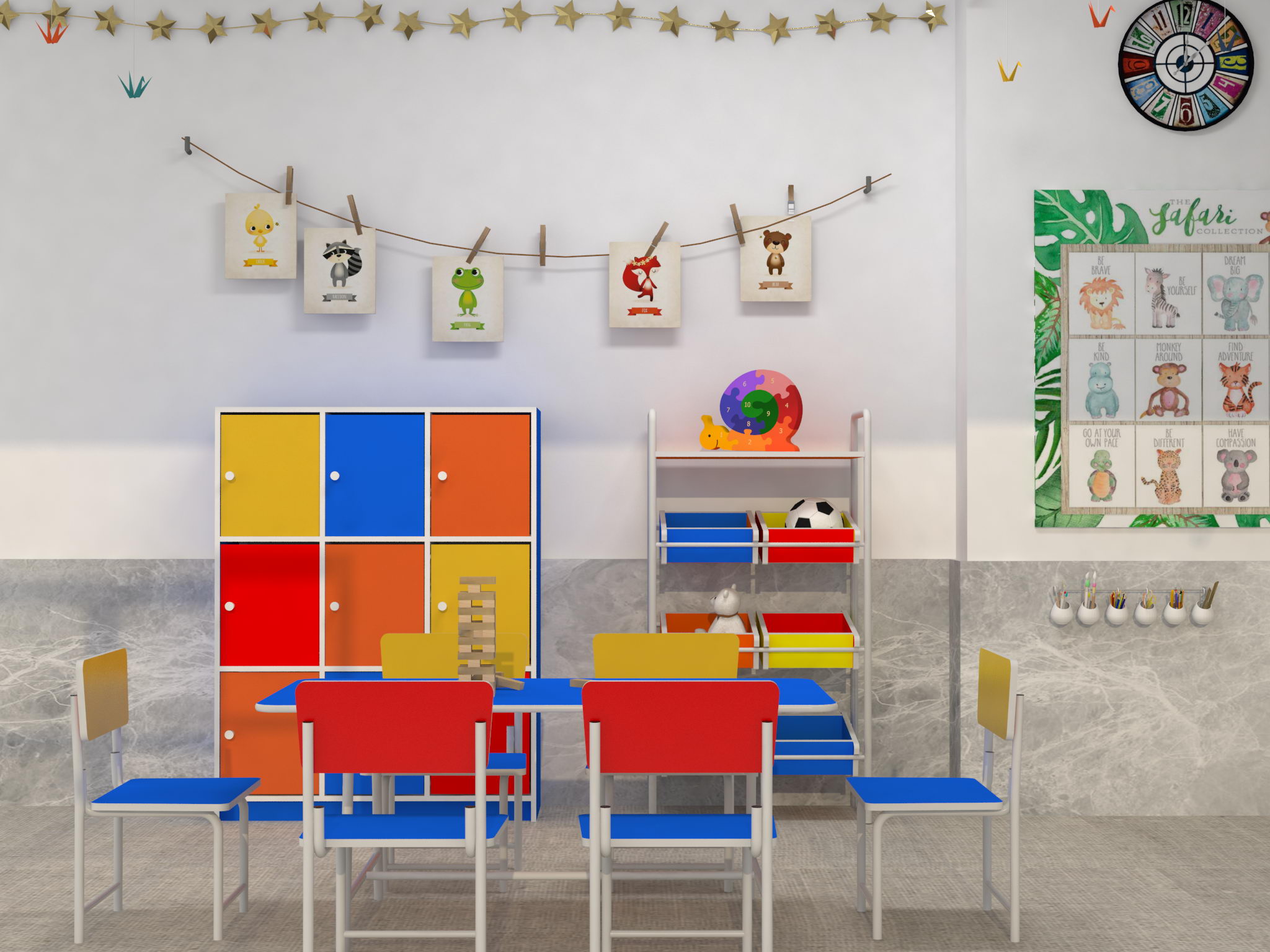  Kindergarten Furniture Sets by Expo Illustration 