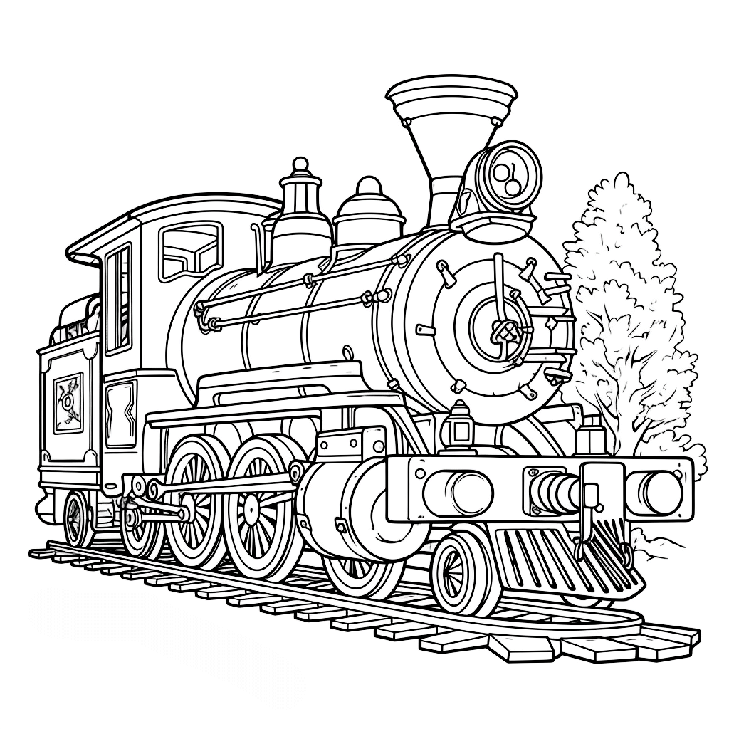  Zug Ausmalbilder kostenlos herunterladen Archive - Mal-O-Mat Illustration 