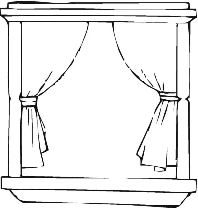  Window Coloring Page Motiv 