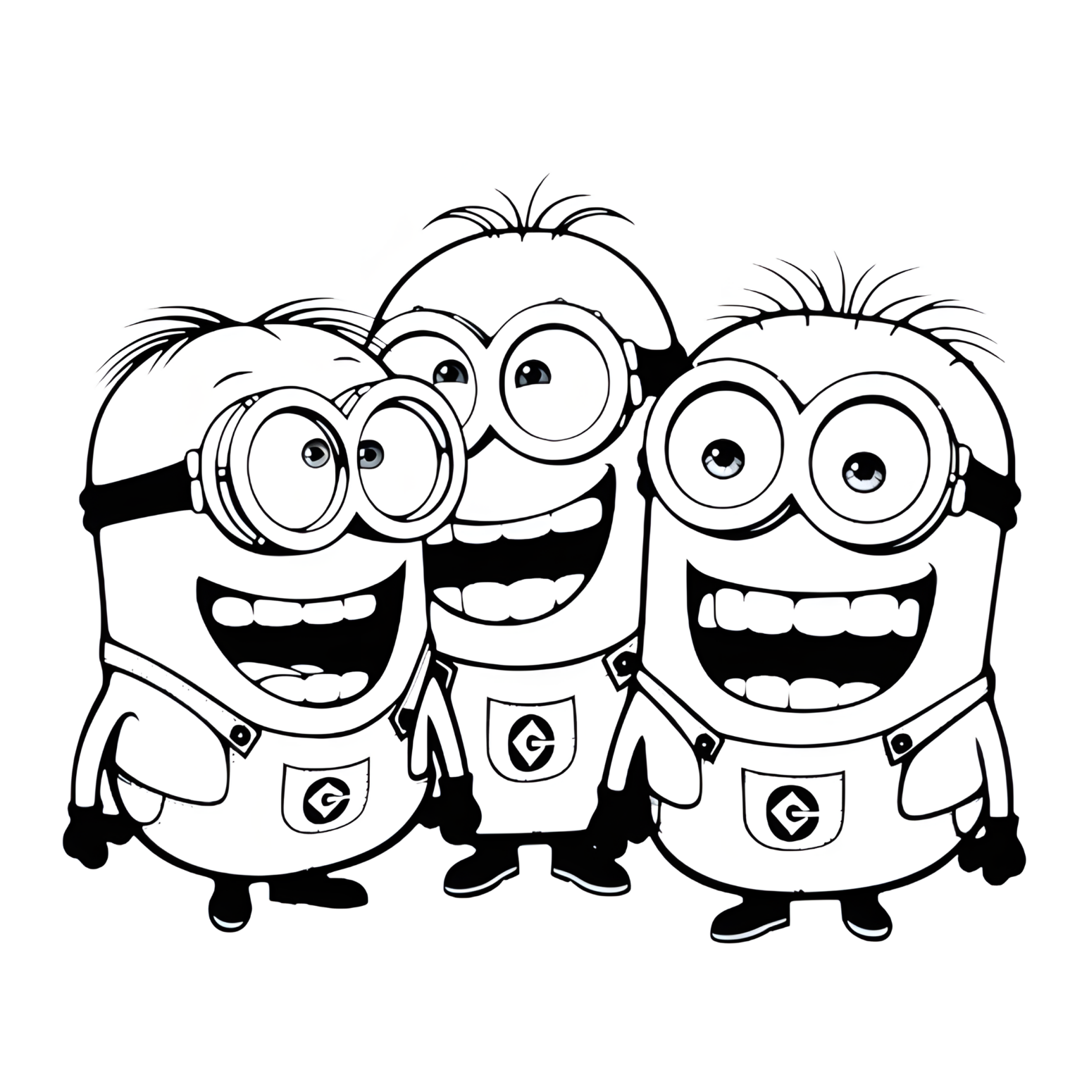  Minions Ausmalbilder kostenlos herunterladen - Mal-O-Mat Illustration 
