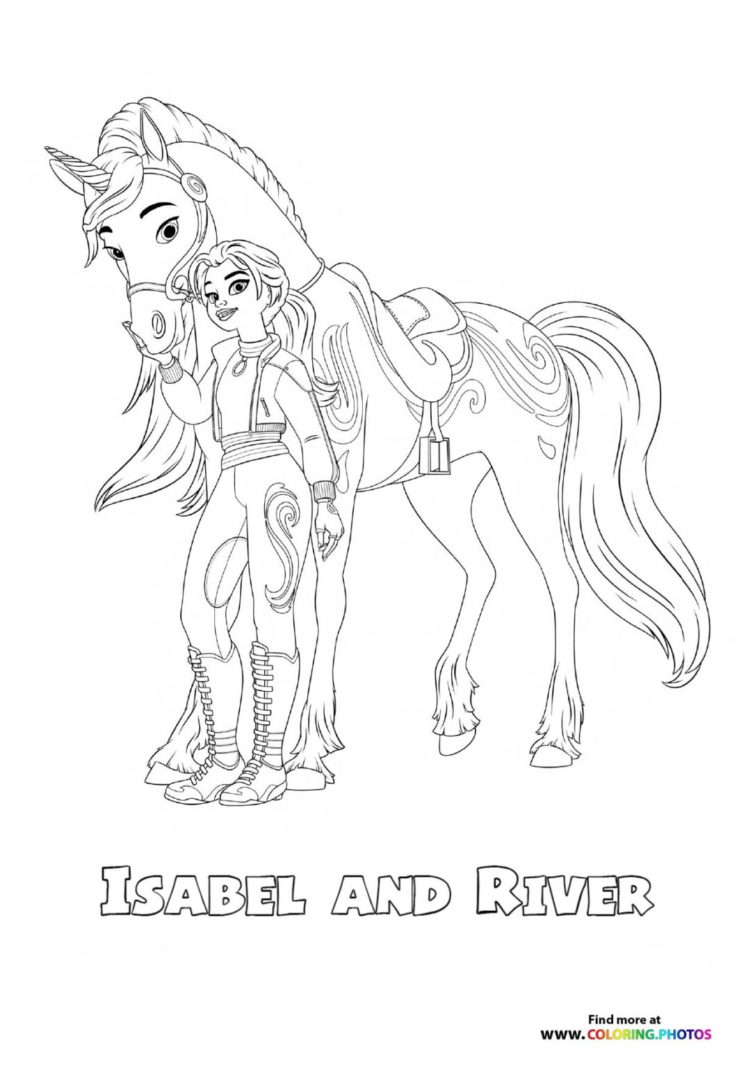  Unicorn Academy - Coloring Pages for kids Bildidee 