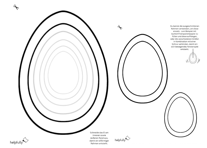  Schablone - 3D Hase basteln "Osterhase Bunny" PDF - helpfully.de 