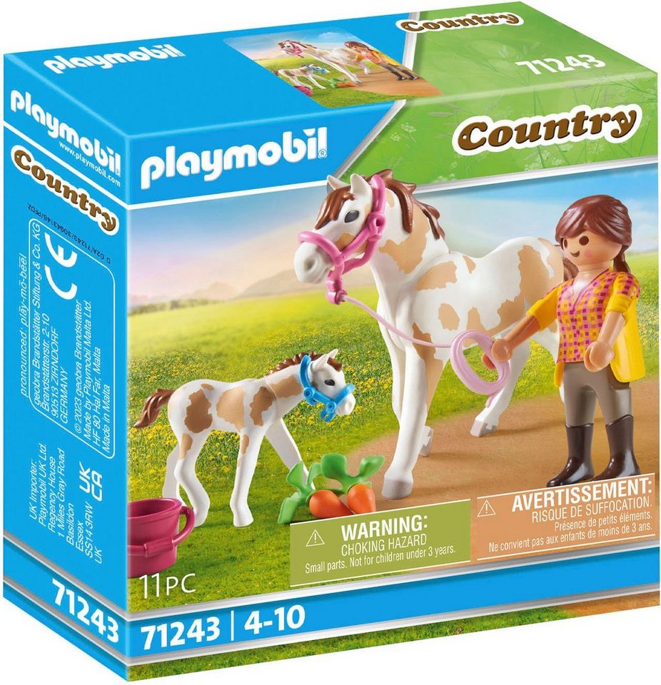  Playmobil® Konstruktions-Spielset Pferd mit Fohlen (71243), Country 