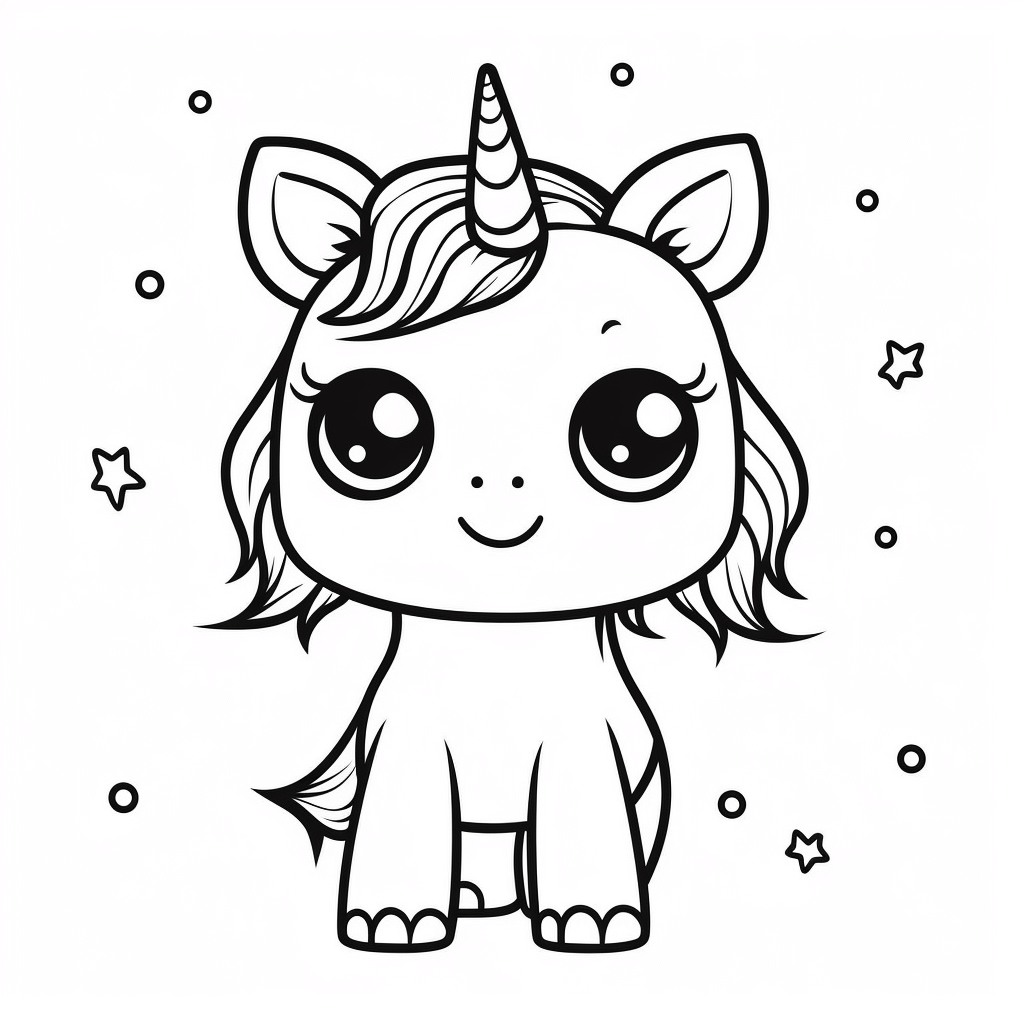  Ausmalbilder Einhorn Pummel Illustration 